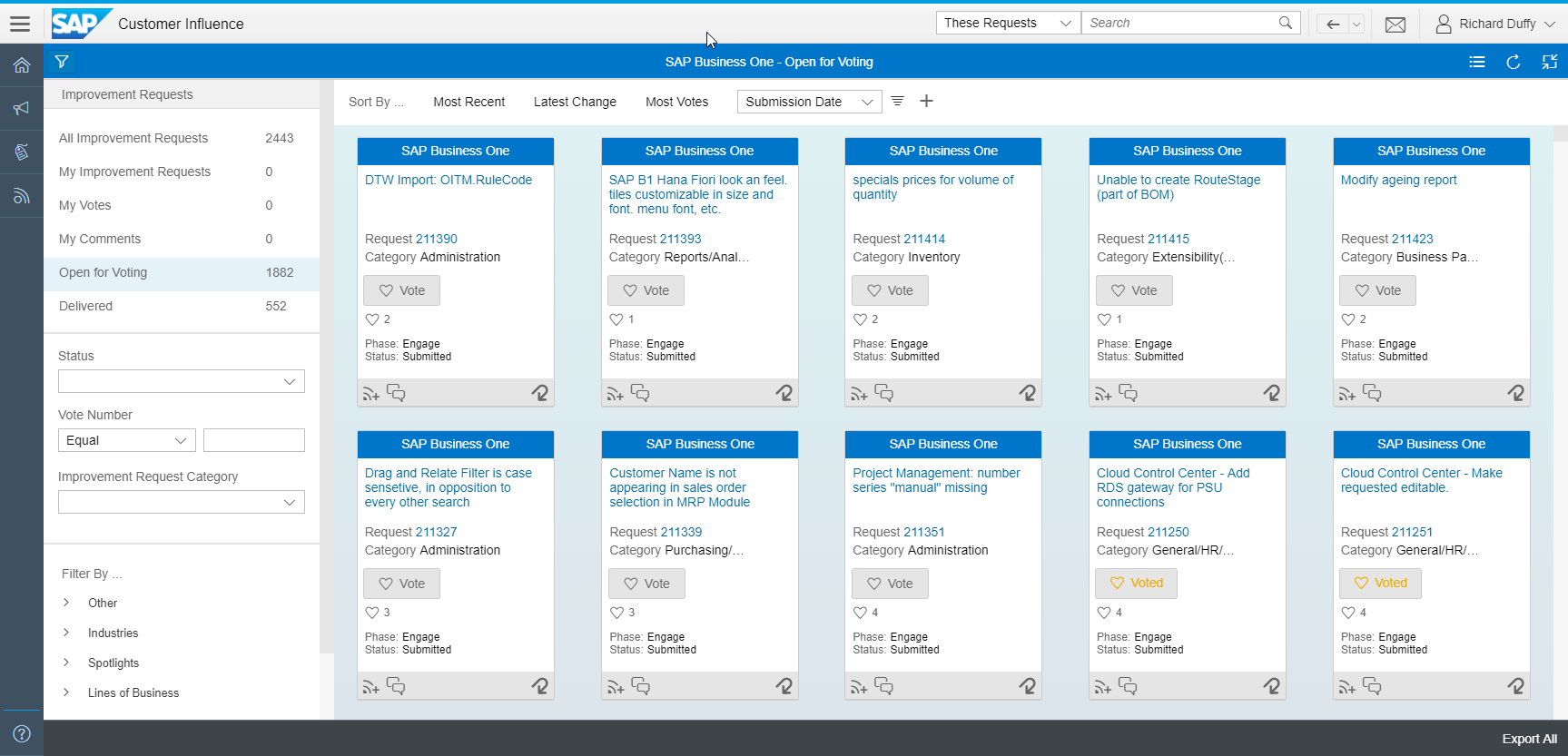 Make Your Voice Heard | Vote on New Features and Improvement Requests for SAP Business One (Reminder: Vote by Early June)